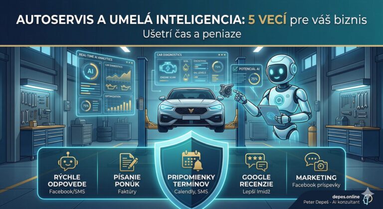 Máte autoservis? Tu je 5 vecí, ktoré za vás AI urobí ešte tento týždeň